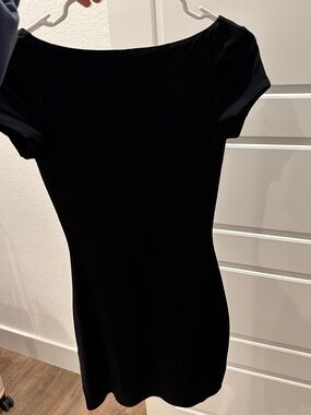 AFRM Black Short Sleeve Mini Dress